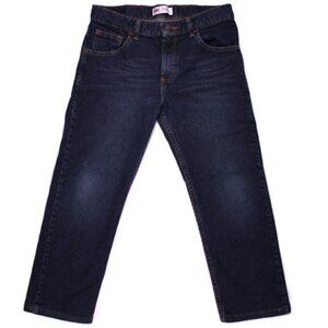 Wrangler Jeans Boys Size 12 Husky Blue Adjustable Waist Flex Denim-(29 x 22.25)